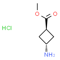 ChemSpider 2D Image | Methyl trans-3-Amino-cyclobutanecarboxylate hydrochloride | C6H12ClNO2