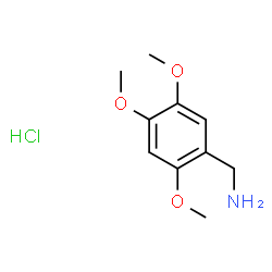 ChemSpider 2D Image | 1-(2,4,5-Trimethoxyphenyl)methanamine hydrochloride (1:1) | C10H16ClNO3