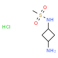 ChemSpider 2D Image | N-(3-Aminocyclobutyl)methanesulfonamide hydrochloride (1:1) | C5H13ClN2O2S
