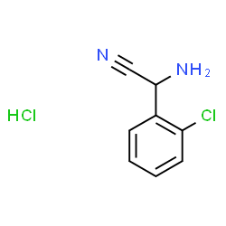 ChemSpider 2D Image | Amino(2-chlorophenyl)acetonitrile hydrochloride (1:1) | C8H8Cl2N2