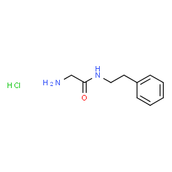 ChemSpider 2D Image | N-(2-Phenylethyl)glycinamide hydrochloride (1:1) | C10H15ClN2O