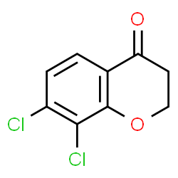 ChemSpider 2D Image | 7,8-Dichloro-2,3-dihydro-4H-chromen-4-one | C9H6Cl2O2
