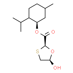 ChemSpider 2D Image | (1R)-2-Isopropyl-5-methylcyclohexyl (2S,5R)-5-hydroxy-1,3-oxathiolane-2-carboxylate | C14H24O4S