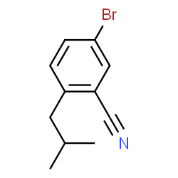 ChemSpider 2D Image | 5-Bromo-2-isobutylbenzonitrile | C11H12BrN
