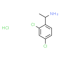 ChemSpider 2D Image | 1-(2,4-Dichlorophenyl)ethanamine hydrochloride (1:1) | C8H10Cl3N