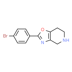ChemSpider 2D Image | 2-(4-Bromo-phenyl)-4,5,6,7-tetrahydro-oxazolo[4,5-c]pyridine | C12H11BrN2O