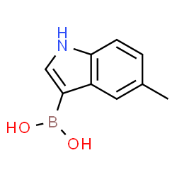 ChemSpider 2D Image | (5-Methyl-1H-indol-3-yl)boronic acid | C9H10BNO2