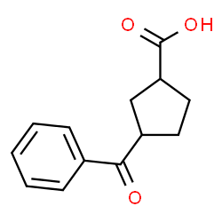 ChemSpider 2D Image | 3-Benzoylcyclopentanecarboxylic acid | C13H14O3