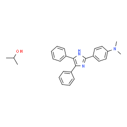 ChemSpider 2D Image | 2-Propanol - 4-(4,5-diphenyl-1H-imidazol-2-yl)-N,N-dimethylaniline (1:1) | C26H29N3O