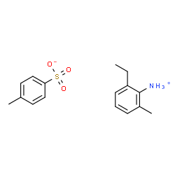 ChemSpider 2D Image | 2-Ethyl-6-methylanilinium 4-methylbenzenesulfonate | C16H21NO3S