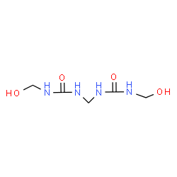 ChemSpider 2D Image | 1,1'-Methylenebis[3-(hydroxymethyl)urea] | C5H12N4O4