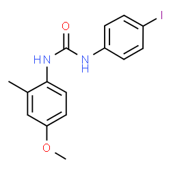 ChemSpider 2D Image | 1-(4-Iodophenyl)-3-(4-methoxy-2-methylphenyl)urea | C15H15IN2O2