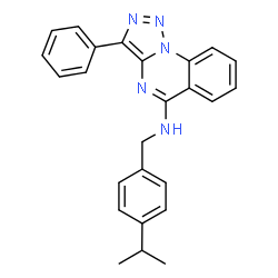 ChemSpider 2D Image | N-(4-Isopropylbenzyl)-3-phenyl[1,2,3]triazolo[1,5-a]quinazolin-5-amine | C25H23N5