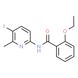 ChemSpider 2D Image | 2-Ethoxy-N-(5-iodo-6-methyl-2-pyridinyl)benzamide | C15H15IN2O2