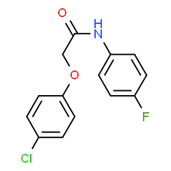 ChemSpider 2D Image | 2-(4-CHLOROPHENOXY)-4'-FLUOROACETANILIDE | C14H11ClFNO2