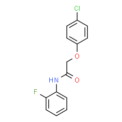 ChemSpider 2D Image | 2-(4-Chlorophenoxy)-N-(2-fluorophenyl)acetamide | C14H11ClFNO2