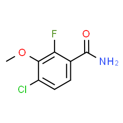 ChemSpider 2D Image | 4-Chloro-2-fluoro-3-methoxybenzamide | C8H7ClFNO2