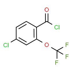 ChemSpider 2D Image | 4-Chloro-2-(trifluoromethoxy)benzoyl chloride | C8H3Cl2F3O2
