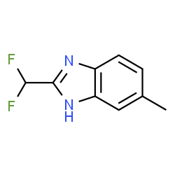 ChemSpider 2D Image | 2-(Difluoromethyl)-5-methyl-1H-benzimidazole | C9H8F2N2