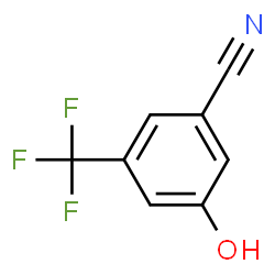 ChemSpider 2D Image | 3-Hydroxy-5-(trifluoromethyl)benzonitrile | C8H4F3NO