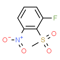 ChemSpider 2D Image | 1-Fluoro-2-(methylsulfonyl)-3-nitrobenzene | C7H6FNO4S