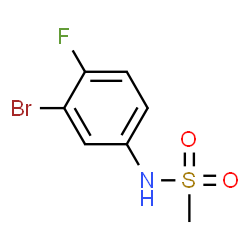ChemSpider 2D Image | N-(3-Bromo-4-fluorophenyl)methanesulfonamide | C7H7BrFNO2S