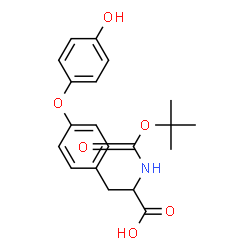 ChemSpider 2D Image | O-(4-Hydroxyphenyl)-N-{[(2-methyl-2-propanyl)oxy]carbonyl}tyrosine | C20H23NO6