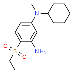 ChemSpider 2D Image | N1-cyclohexyl-4-(ethanesulfonyl)-N1-methylbenzene-1,3-diamine | C15H24N2O2S