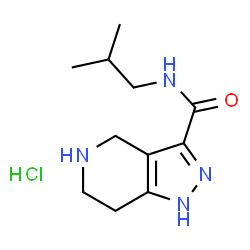 ChemSpider 2D Image | N-Isobutyl-4,5,6,7-tetrahydro-1H-pyrazolo[4,3-c]pyridine-3-carboxamide hydrochloride | C11H19ClN4O