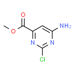 ChemSpider 2D Image | Methyl 6-amino-2-chloro-4-pyrimidinecarboxylate | C6H6ClN3O2