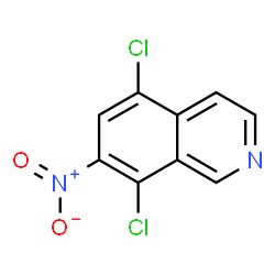 ChemSpider 2D Image | 5,8-Dichloro-7-nitroisoquinoline | C9H4Cl2N2O2