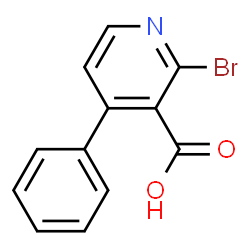 ChemSpider 2D Image | 2-Bromo-4-phenylnicotinic acid | C12H8BrNO2