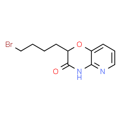 ChemSpider 2D Image | 2-(4-Bromobutyl)-2H-pyrido[3,2-b][1,4]oxazin-3(4H)-one | C11H13BrN2O2
