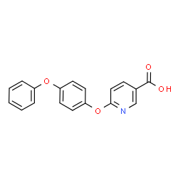 ChemSpider 2D Image | 6-(4-Phenoxyphenoxy)nicotinic acid | C18H13NO4