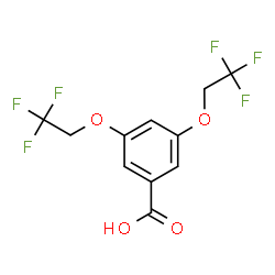 ChemSpider 2D Image | 3,5-Bis(2,2,2-trifluoroethoxy)benzoic acid | C11H8F6O4