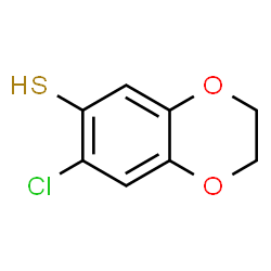 ChemSpider 2D Image | 7-Chloro-2,3-dihydro-1,4-benzodioxine-6-thiol | C8H7ClO2S