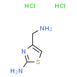ChemSpider 2D Image | 4-(Aminomethyl)thiazol-2-amine dihydrochloride | C4H9Cl2N3S
