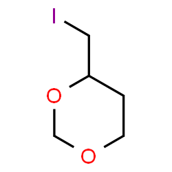 ChemSpider 2D Image | 4-(Iodomethyl)-1,3-dioxane | C5H9IO2
