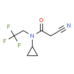 ChemSpider 2D Image | 2-Cyano-N-cyclopropyl-N-(2,2,2-trifluoroethyl)acetamide | C8H9F3N2O