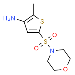 ChemSpider 2D Image | 2-Methyl-5-(4-morpholinylsulfonyl)-3-thiophenamine | C9H14N2O3S2