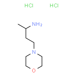 ChemSpider 2D Image | 4-(4-Morpholinyl)-2-butanamine dihydrochloride | C8H20Cl2N2O
