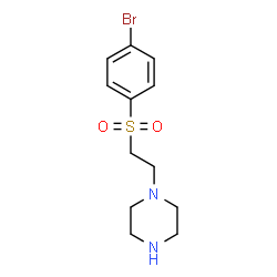 ChemSpider 2D Image | 1-[2-(4-bromobenzenesulfonyl)ethyl]piperazine | C12H17BrN2O2S