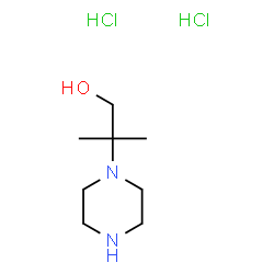 ChemSpider 2D Image | 2-Methyl-2-(1-piperazinyl)-1-propanol dihydrochloride | C8H20Cl2N2O