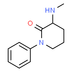 ChemSpider 2D Image | 3-(Methylamino)-1-phenyl-2-piperidinone | C12H16N2O