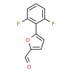 ChemSpider 2D Image | 5-(2,6-Difluorophenyl)-2-furaldehyde | C11H6F2O2