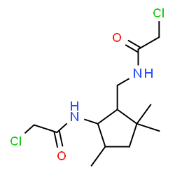 ChemSpider 2D Image | 2-Chloro-N-(2-{[(chloroacetyl)amino]methyl}-3,3,5-trimethylcyclopentyl)acetamide | C13H22Cl2N2O2