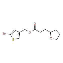 ChemSpider 2D Image | (5-Bromo-3-thienyl)methyl 3-(tetrahydro-2-furanyl)propanoate | C12H15BrO3S