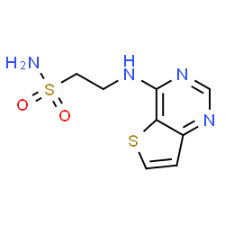 ChemSpider 2D Image | 2-(thieno[3,2-d]pyrimidin-4-ylamino)ethanesulfonamide | C8H10N4O2S2
