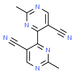 ChemSpider 2D Image | 2,2'-Dimethyl-4,4'-bipyrimidine-5,5'-dicarbonitrile | C12H8N6