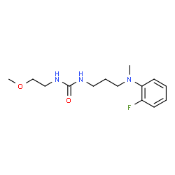 ChemSpider 2D Image | 1-{3-[(2-Fluorophenyl)(methyl)amino]propyl}-3-(2-methoxyethyl)urea | C14H22FN3O2